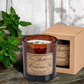 9 oz Patchouli Artisan Amber Glass Candle