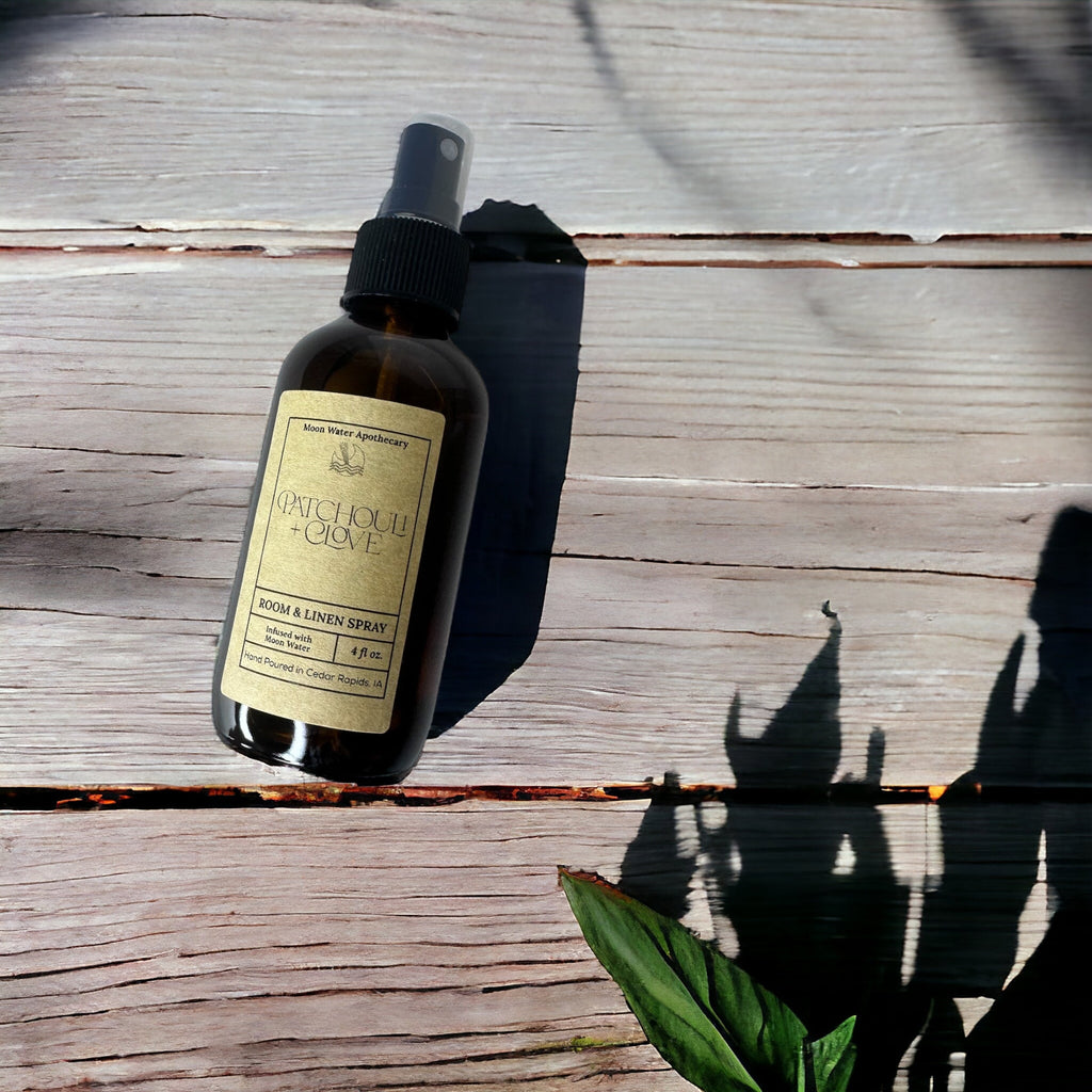 Patchouli + Clove - ROOM & LINEN SPRAY -- by Moon Water Apothecary! | | Wiccan Center