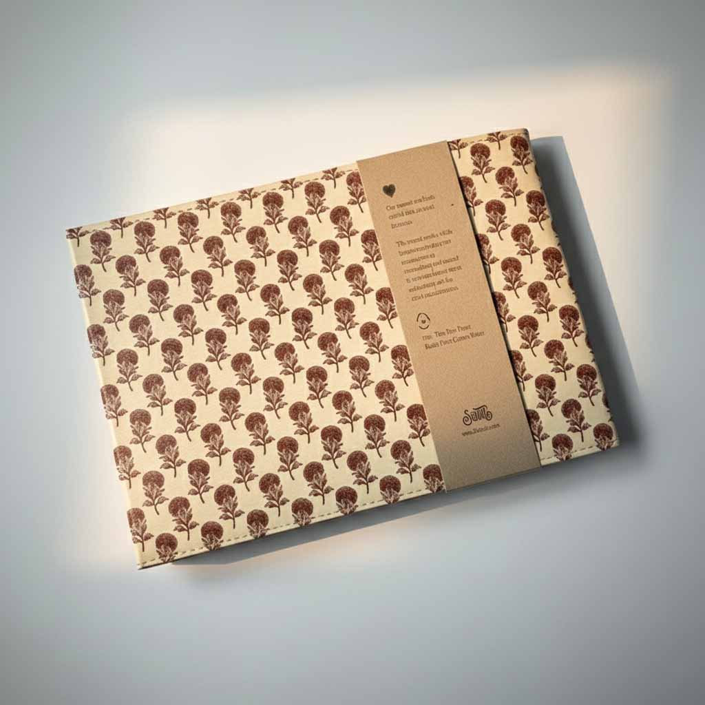 Jaipur Pattern Leather Sketchbook | Journal | Wiccan Center