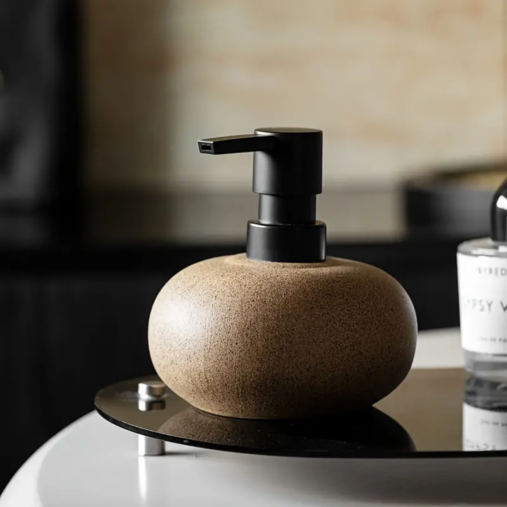 Pebble Ceramic Soap Dispenser | Bath Accessories | Wiccan Center