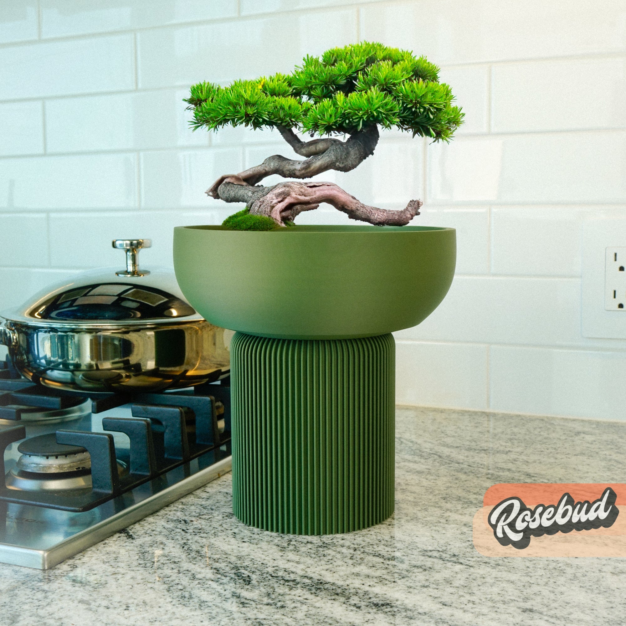 Modern Pedestal Plant Pot, Two-Piece | plant pot | Wiccan Center