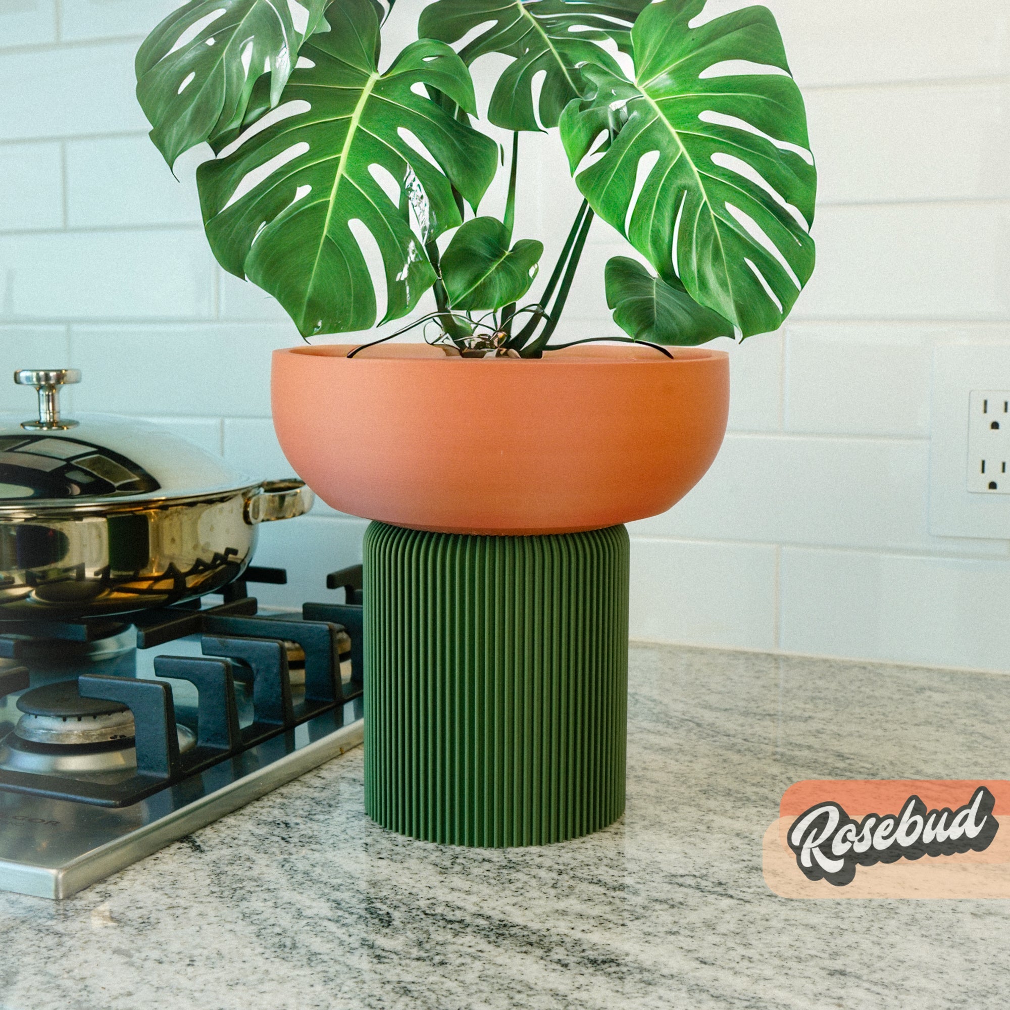 Modern Pedestal Plant Pot, Two-Piece | plant pot | Wiccan Center