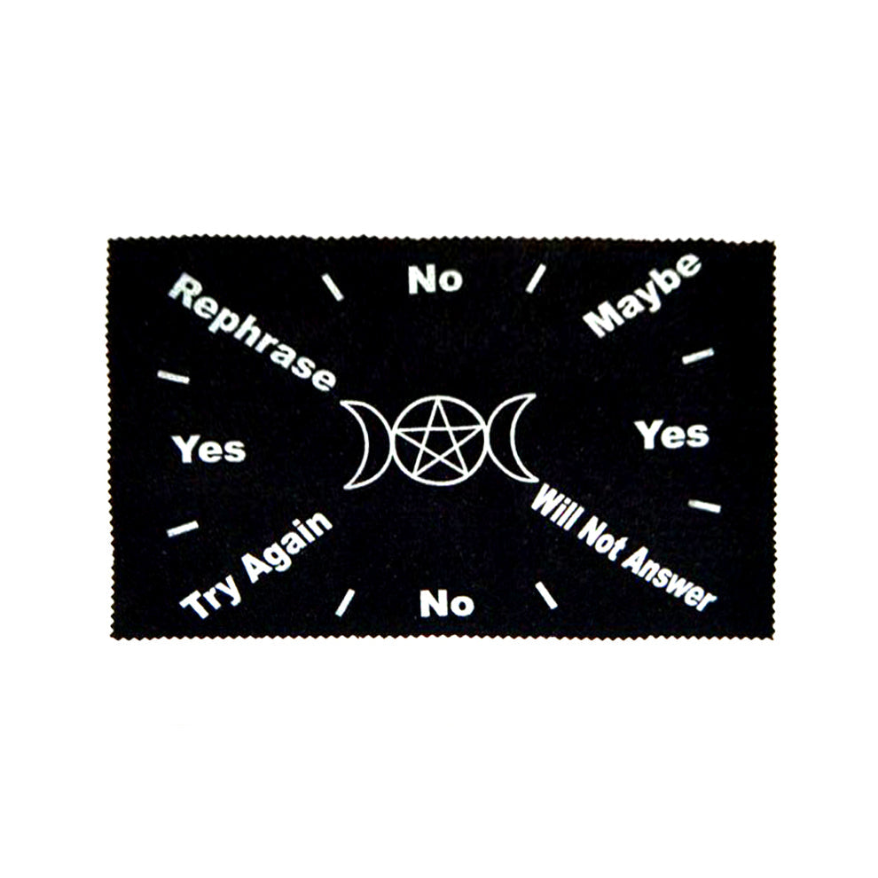 Pendulum Mat: Pentacle Triple Moon | Sacred Geometry Mat | Wiccan Center
