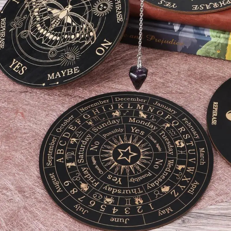 Wooden Pendulum Boards | Pendulum Board | Wiccan Center