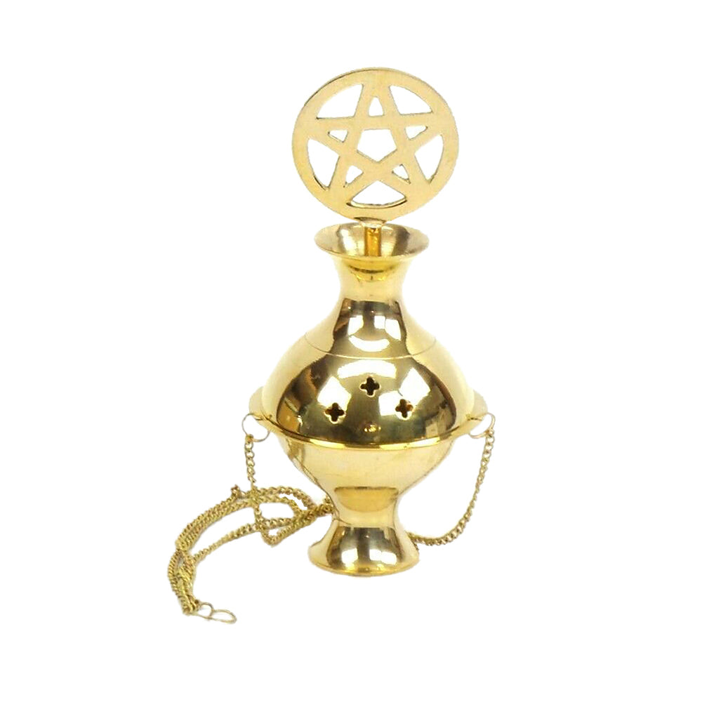 Hanging Pentagram Censer | Incense Burner | Wiccan Center