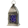 Pentacle Glass & Metal Lantern | Lantern | Wiccan Center