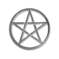Pentacle Silver Tone Altar Tile | Figurine | Wiccan Center