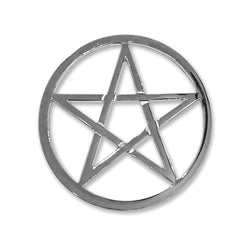 Pentacle Silver Tone Altar Tile | Figurine | Wiccan Center