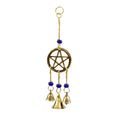 Pentacle Windchime w/ Beads | Hanging Bells | Wiccan Center