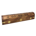Pentacle Wooden Coffin Box Burner | Incense Holder | Wiccan Center