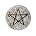 Pentagram Altar Tile Silver Plated | Altar Tile | Wiccan Center