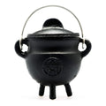 Cast Iron Cauldron - Pentacle 3" x 2.75" | Cauldrons | Wiccan Center