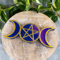 Pentagram and Triple Moon Incense Burner | | Wiccan Center