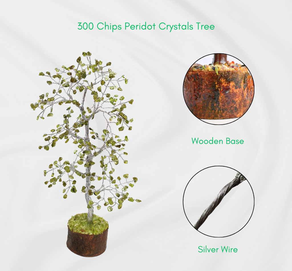 Peridot Gemstone Tree, Crystal Tree Of Life