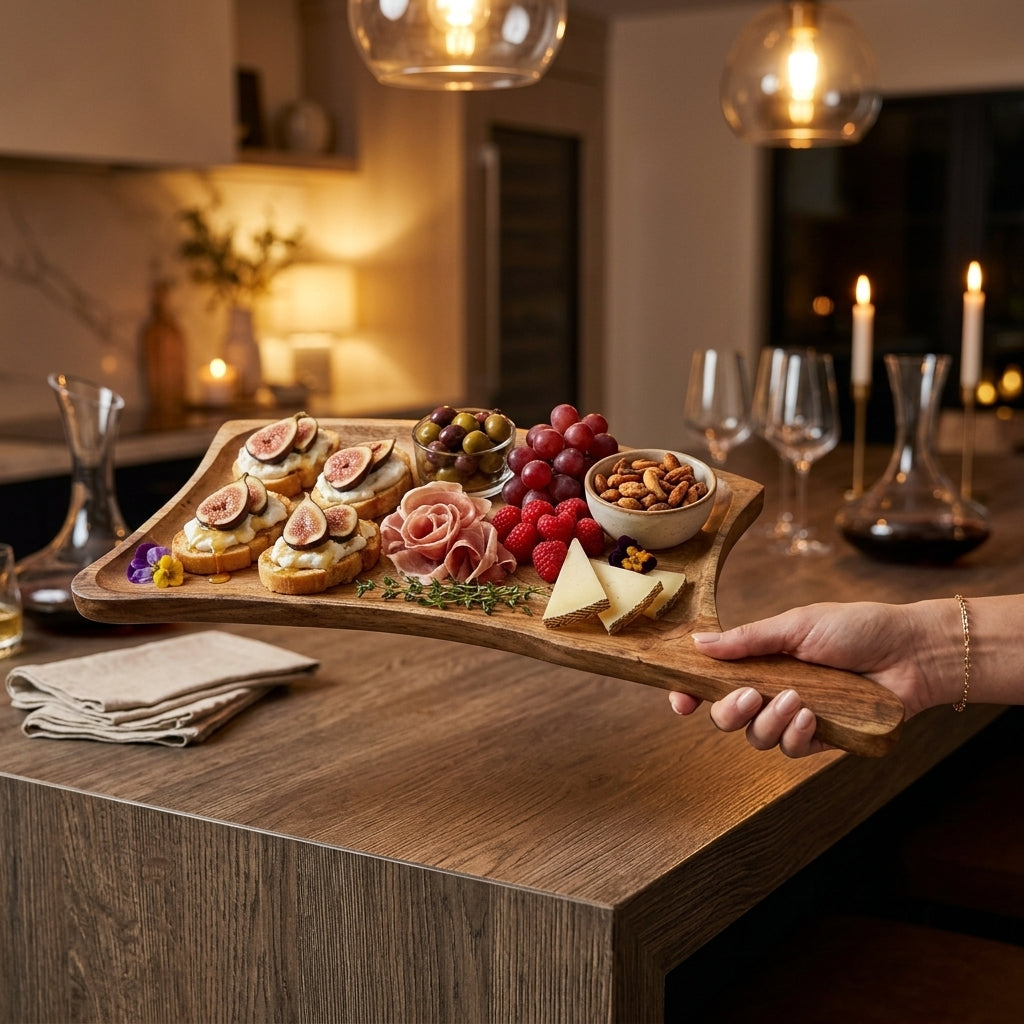 Axe Shape Mango Wood Platter
