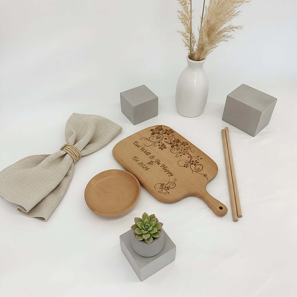Personalized Engraved Cutting Board –Housewarming Gift Custom