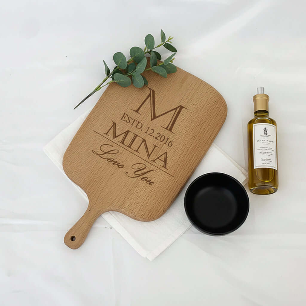 Personalized Engraved Cutting Board –Housewarming Gift Custom