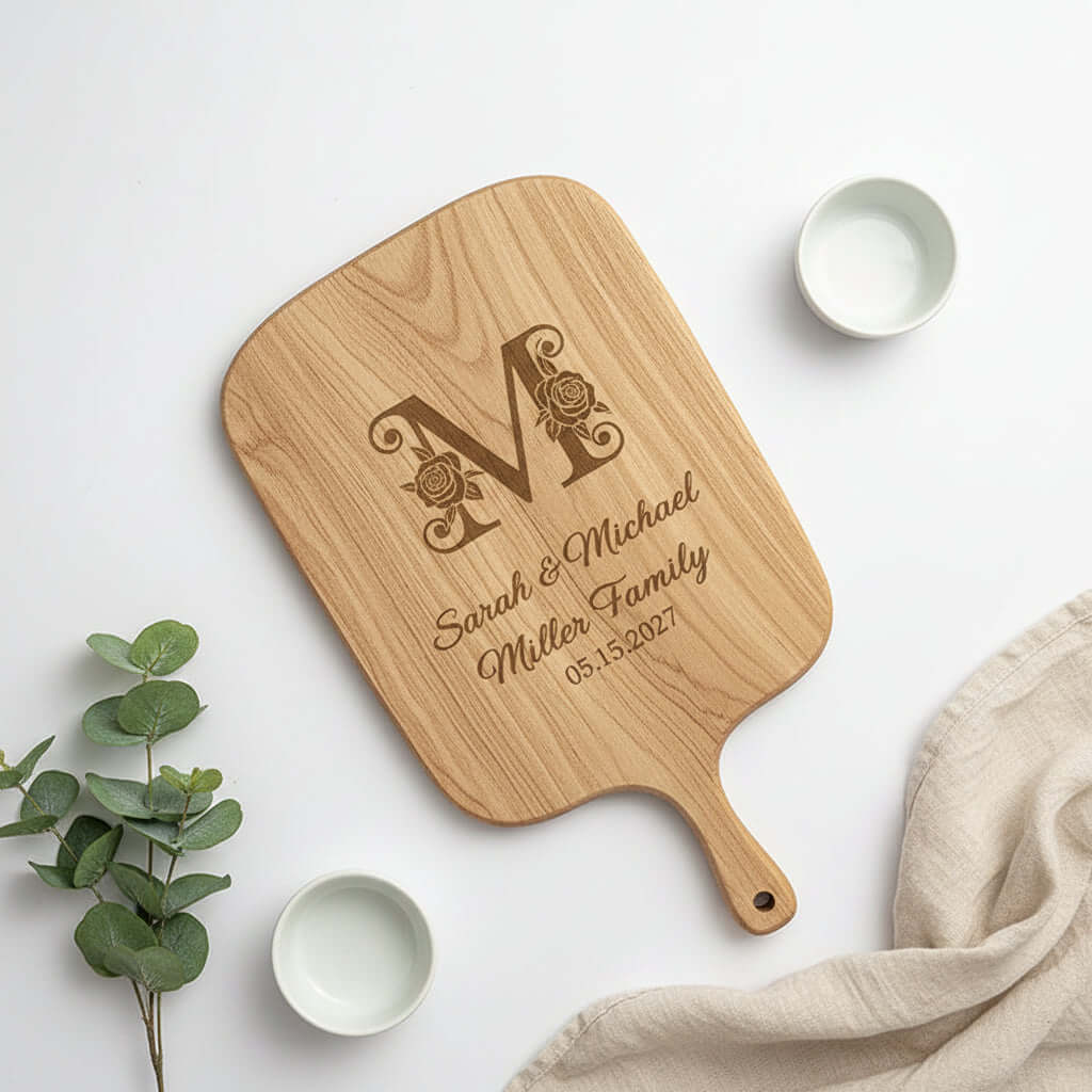 Personalized Engraved Cutting Board –Housewarming Gift Custom