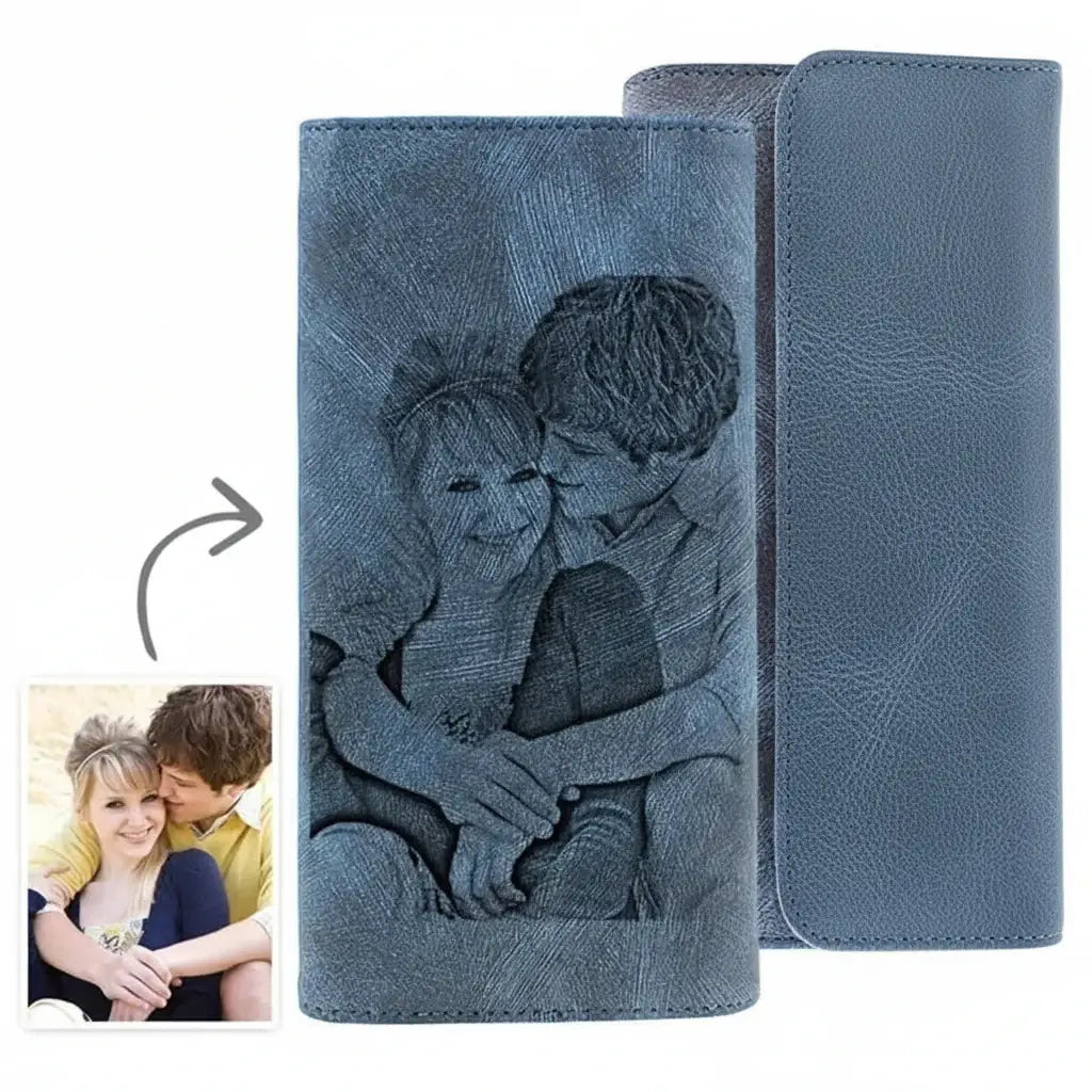 Personalized Photo Engraved Wallet For Women