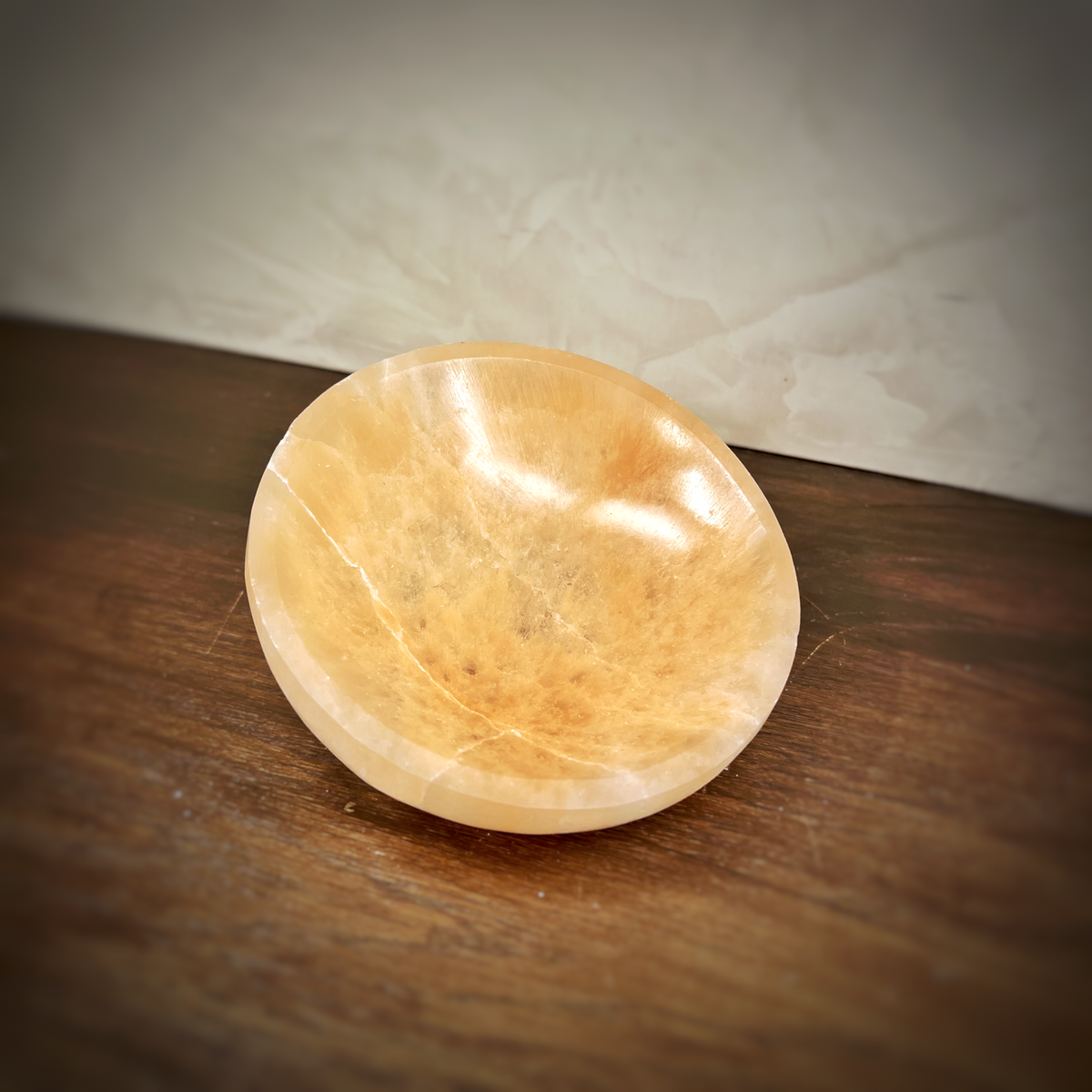 Petite Orange Selenite Bowl | Bowls | Wiccan Center