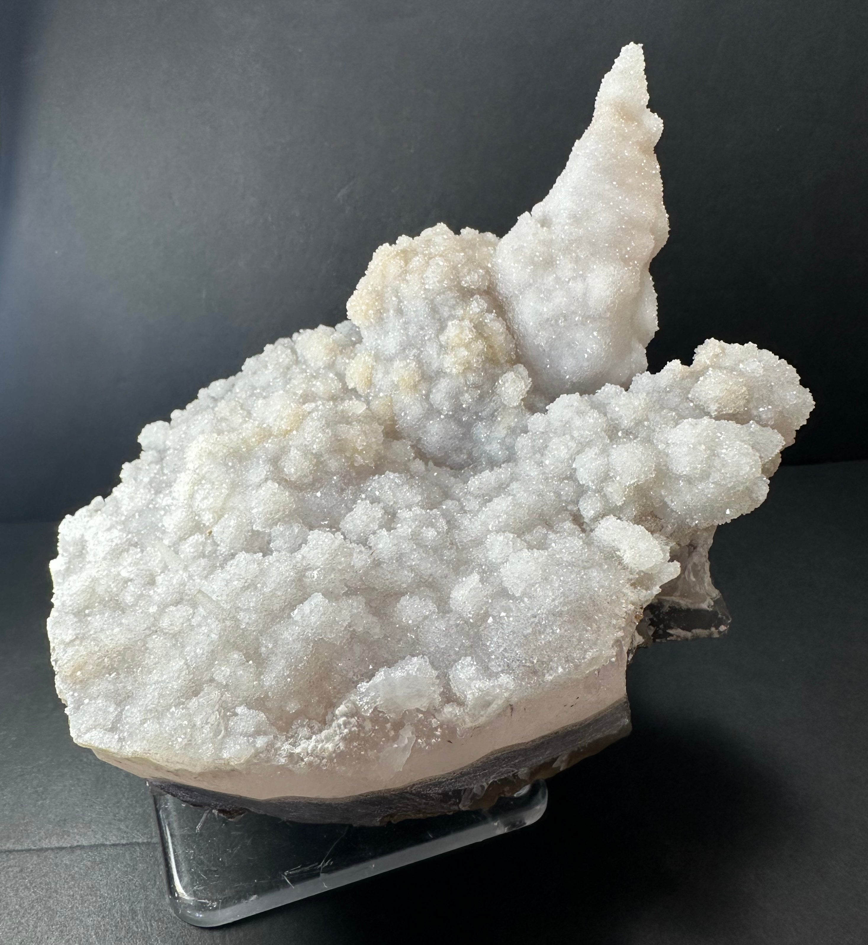 Druzy Calcite Cluster on Agate Brazil | Minerals | Wiccan Center
