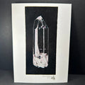 Hand Drawn Quartz Crystal Artwork Postcard | Accessories | Wiccan Center