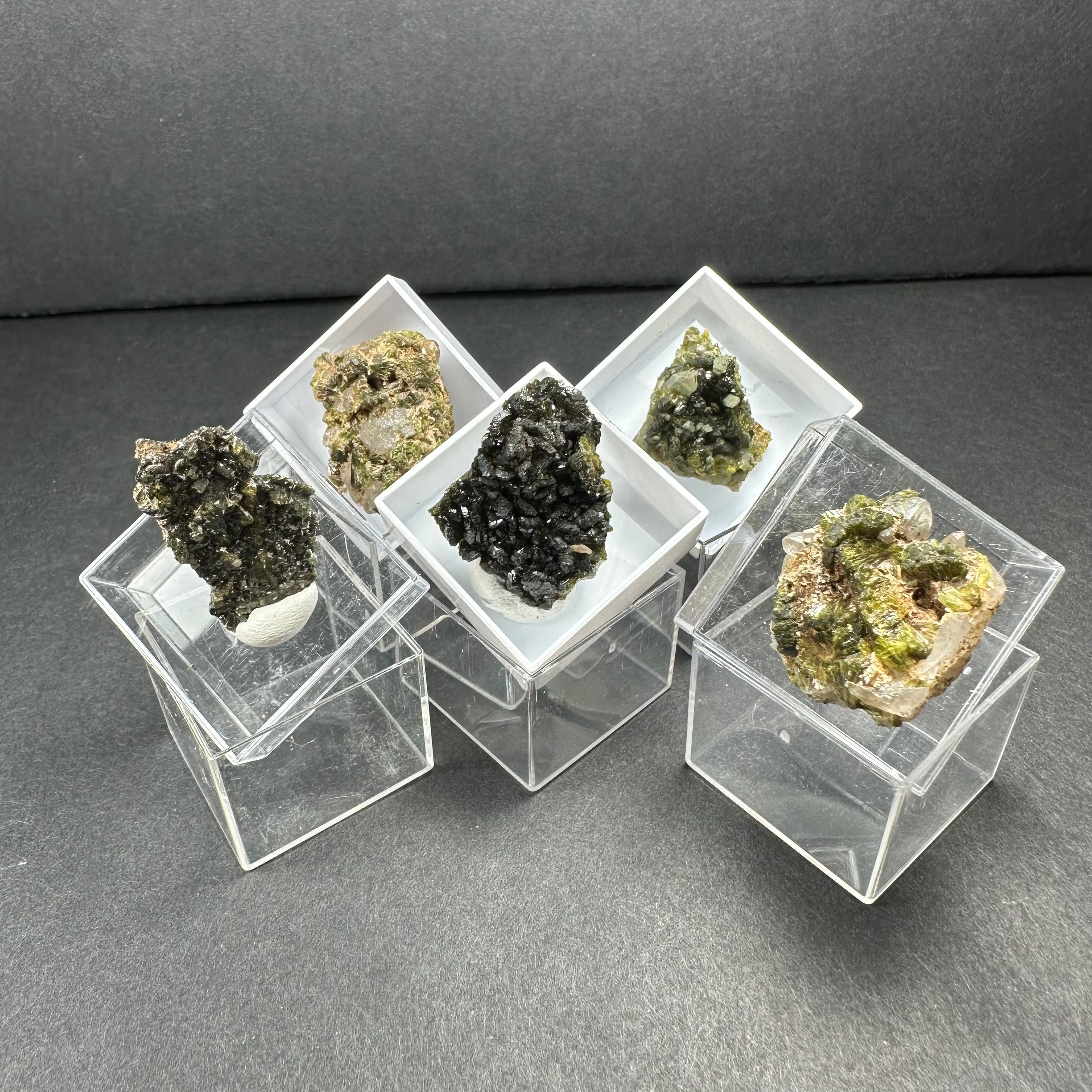 Thumbnail Specimens in Acrylic Box from Morocco | Minerals | Wiccan Center