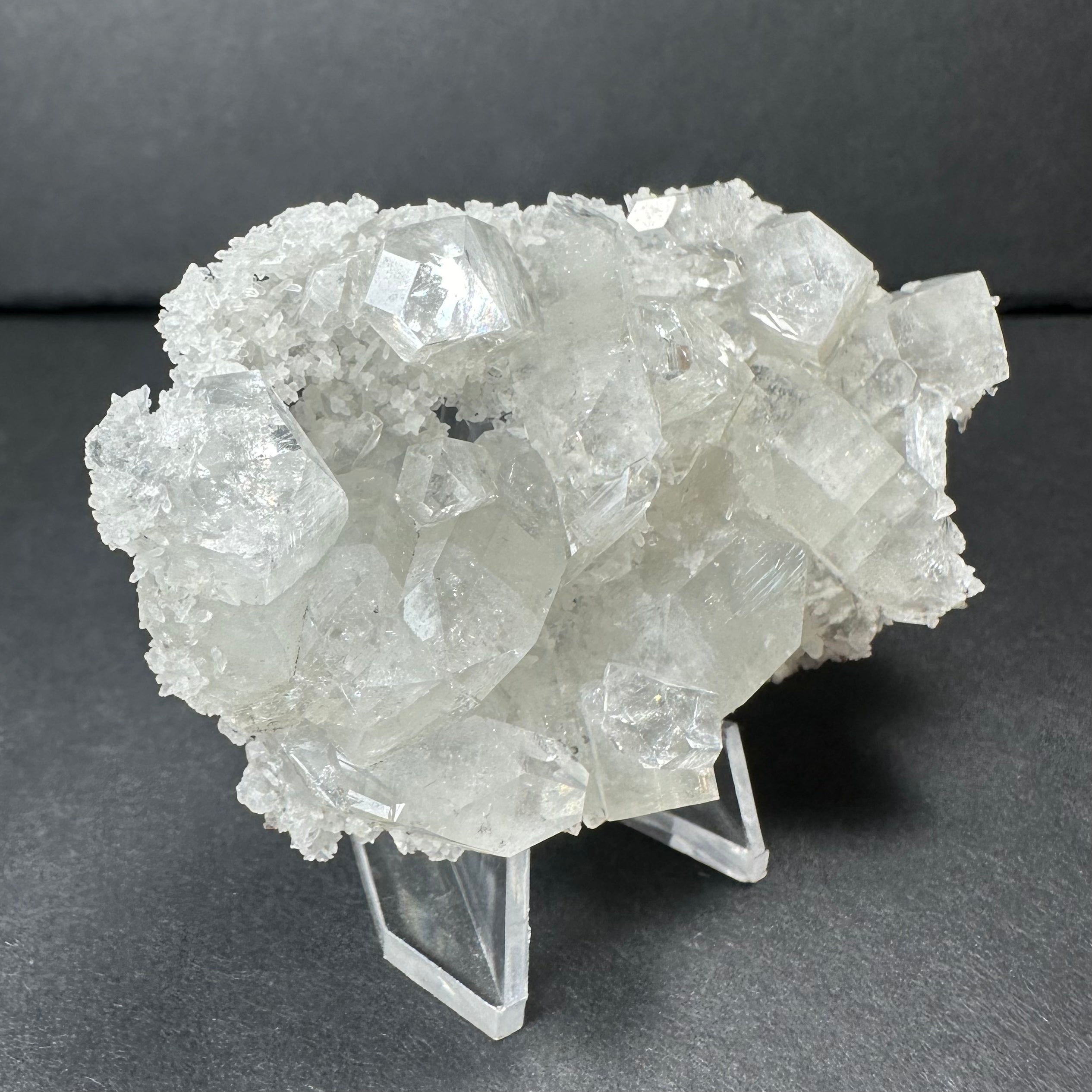 Clear Apophyllite Crystal Cluster Micro Specimen from India | Minerals | Wiccan Center