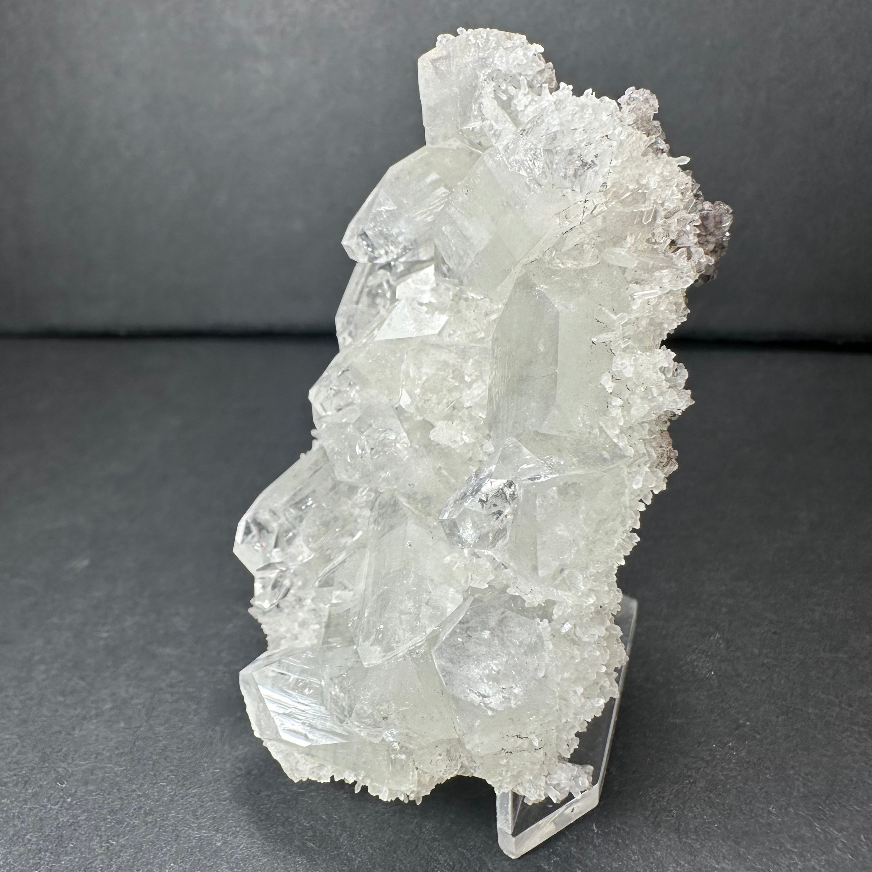 Clear Apophyllite Crystal Cluster Micro Specimen from India | Minerals | Wiccan Center