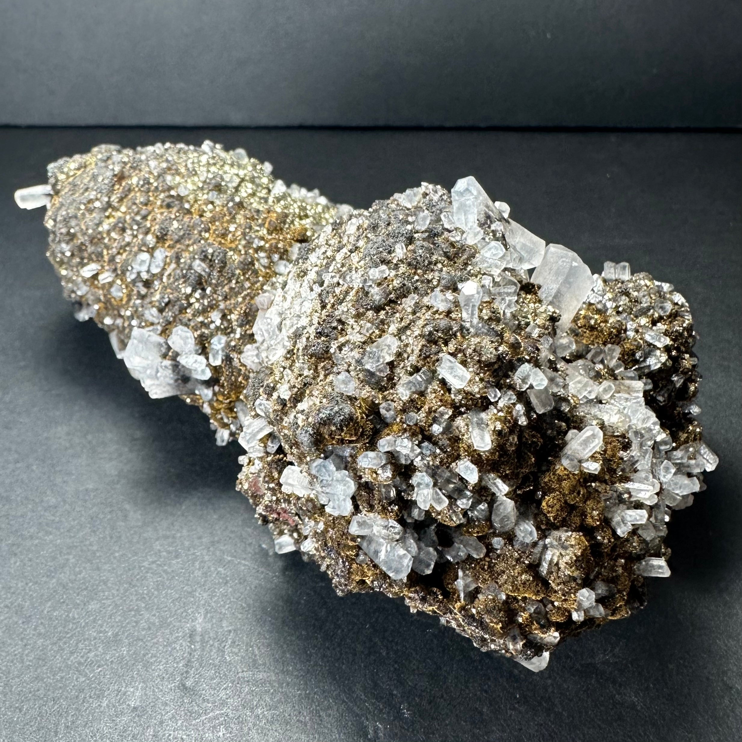 Marcasite on Calcite from Morocco | Minerals | Wiccan Center