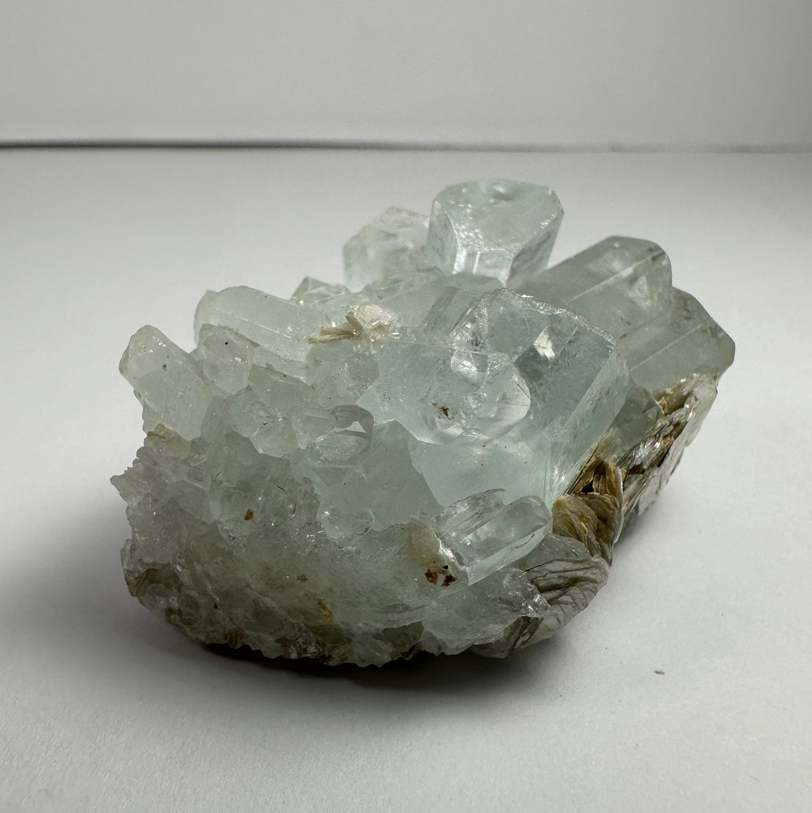 Aquamarine with Muscovite and Albite Shigar Valley, Skardu, Pakistan | Minerals | Wiccan Center