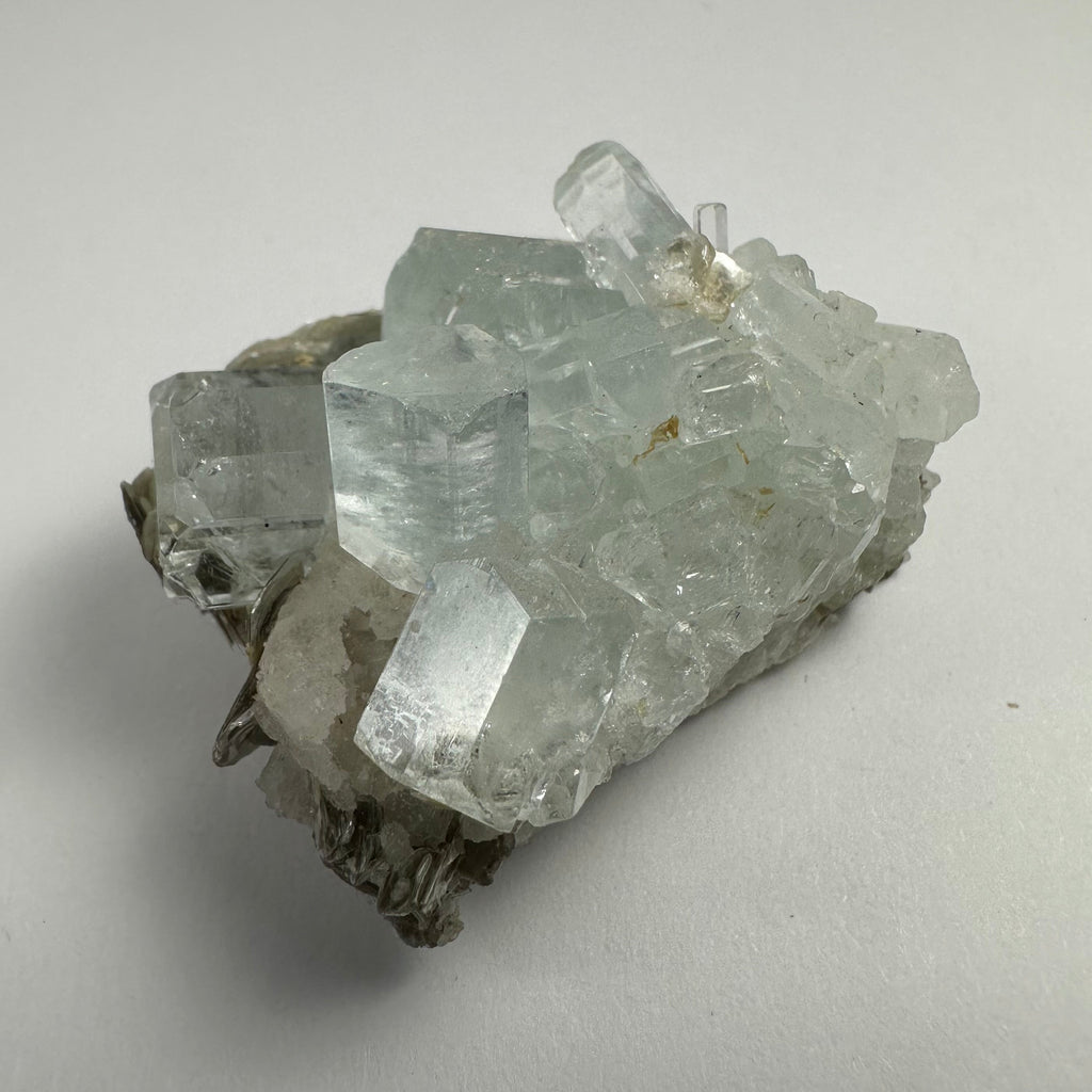 Aquamarine with Muscovite and Albite Shigar Valley, Skardu, Pakistan | Minerals | Wiccan Center
