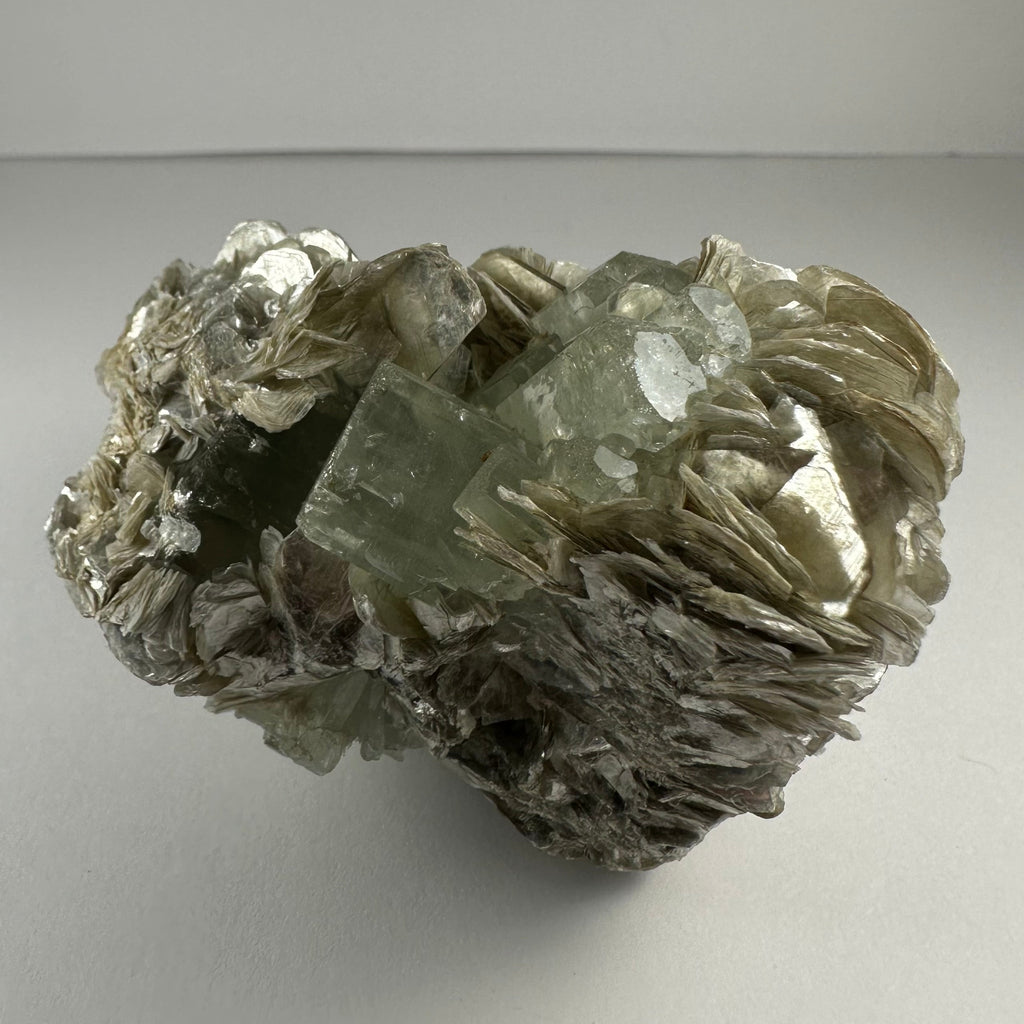 Aquamarine with Muscovite and Albite from Shigar Valley, Skardu, Pakistan | Minerals | Wiccan Center