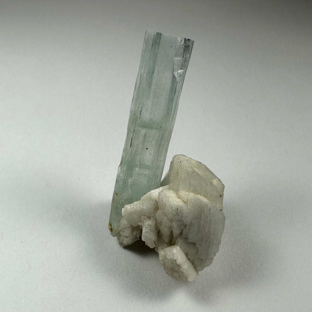 Aquamarine with Albite Shigar Valley, Skardu, Pakistan | Minerals | Wiccan Center