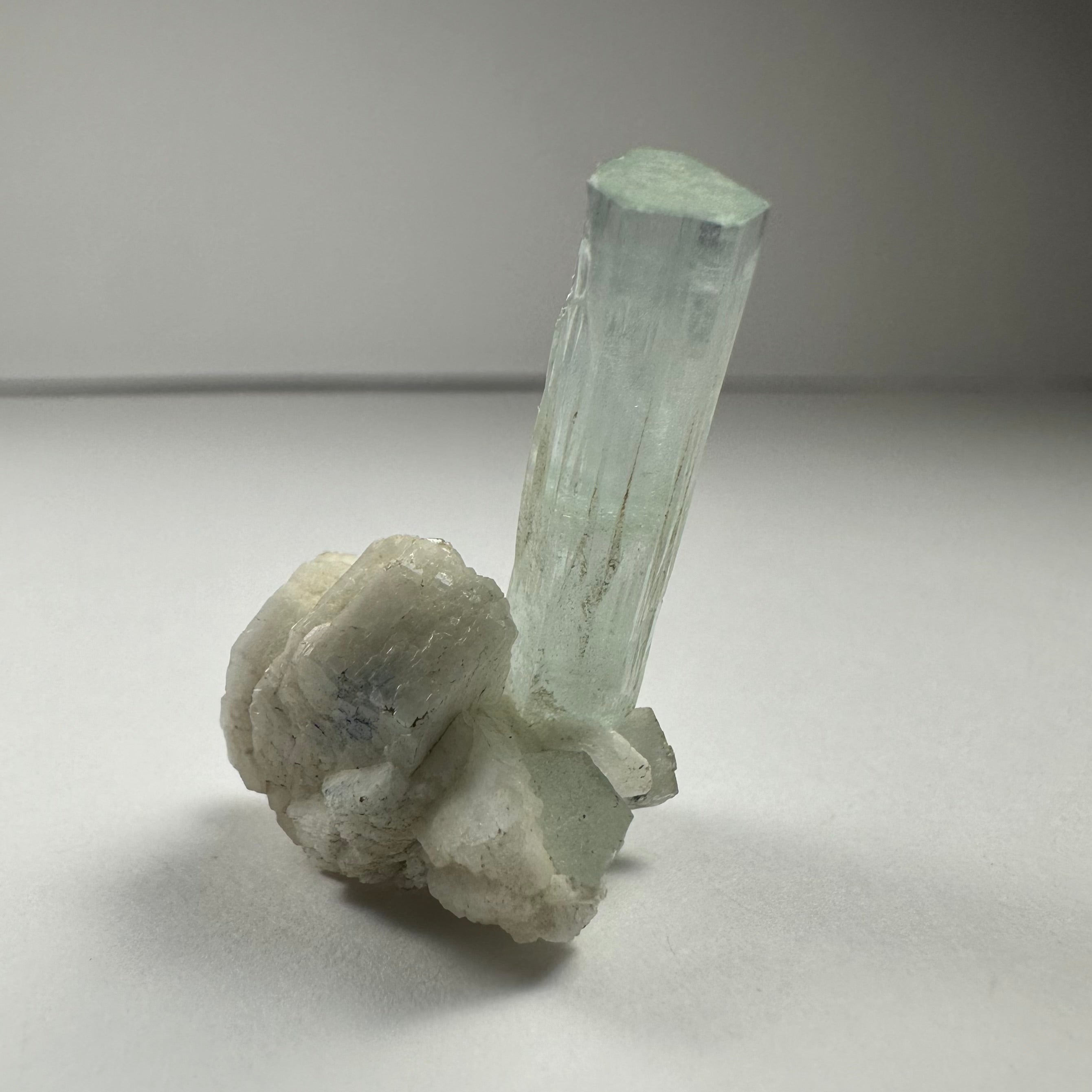 Aquamarine with Albite Shigar Valley, Skardu, Pakistan | Minerals | Wiccan Center
