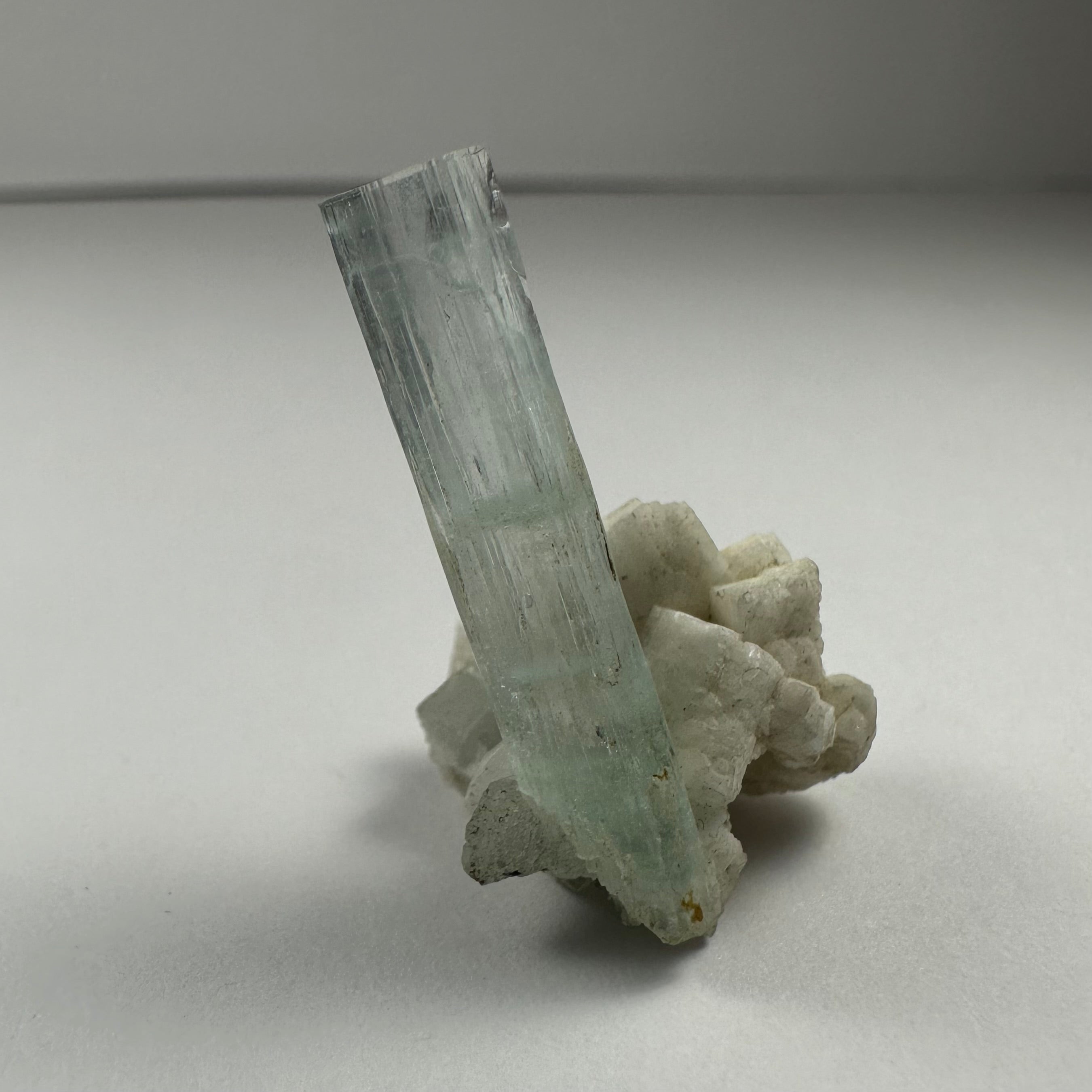 Aquamarine with Albite Shigar Valley, Skardu, Pakistan | Minerals | Wiccan Center