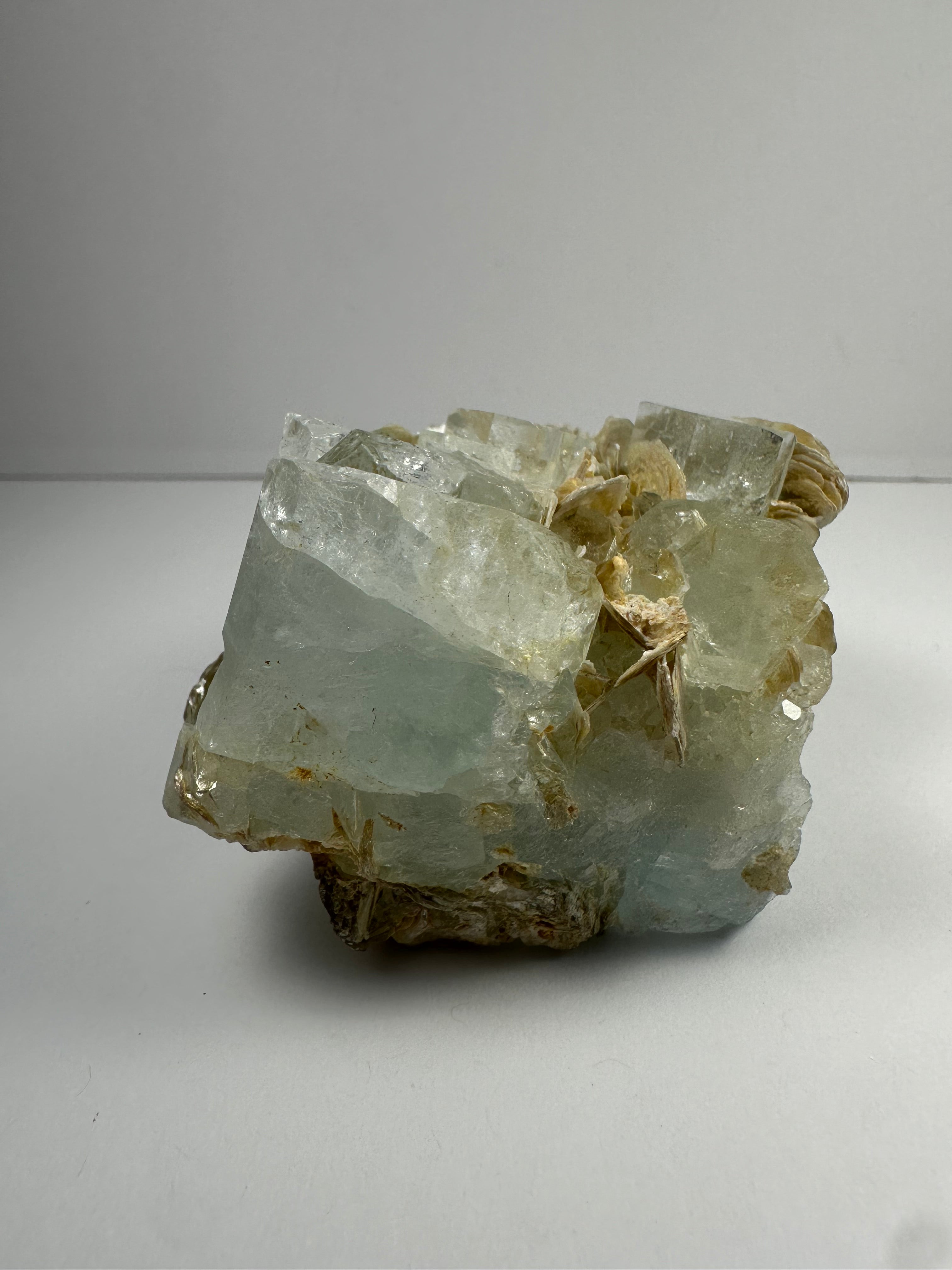 Aquamarine with Muscovite Shigar Valley, Skardu, Pakstan | Minerals | Wiccan Center