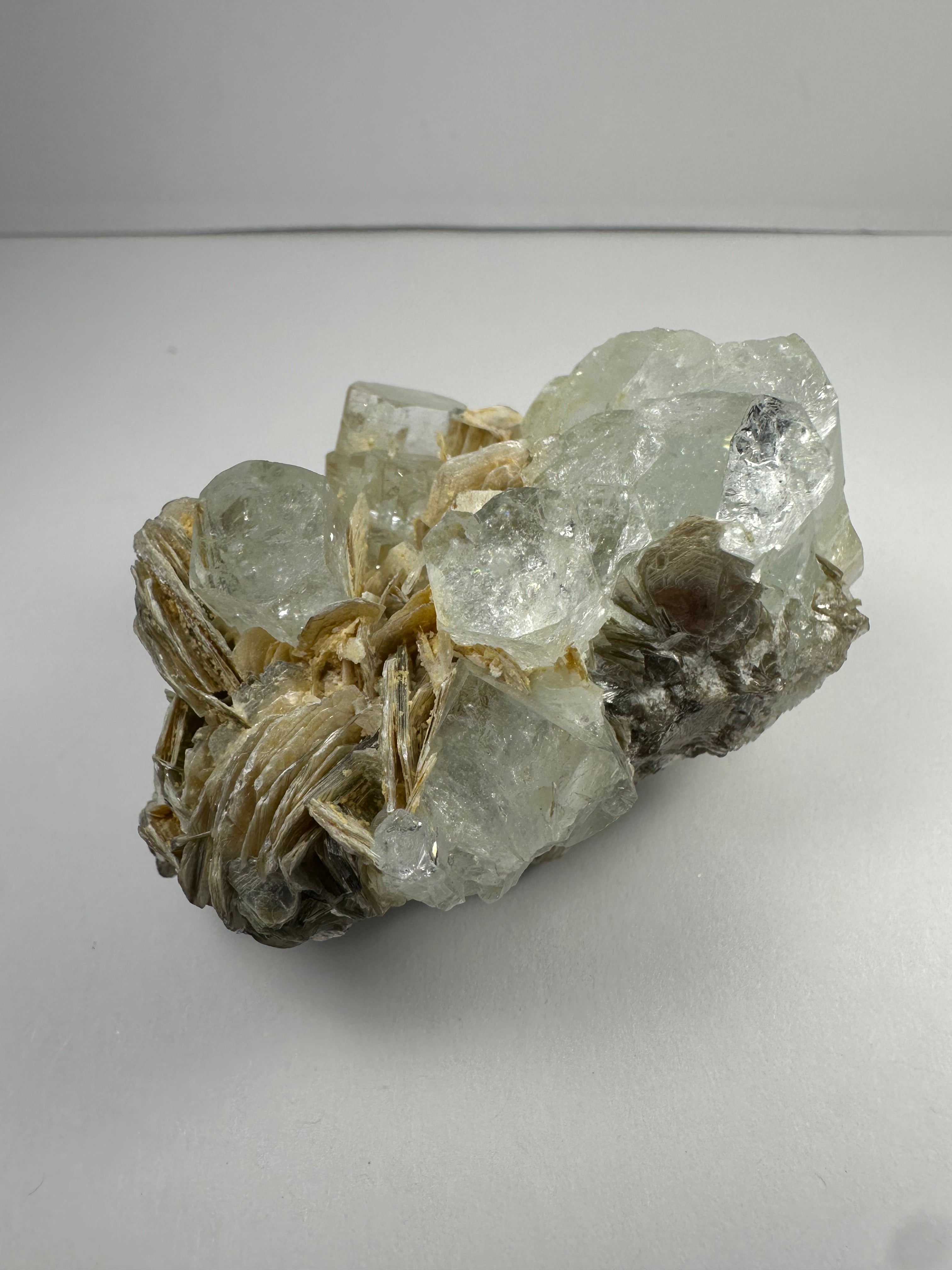 Aquamarine with Muscovite Shigar Valley, Skardu, Pakstan | Minerals | Wiccan Center