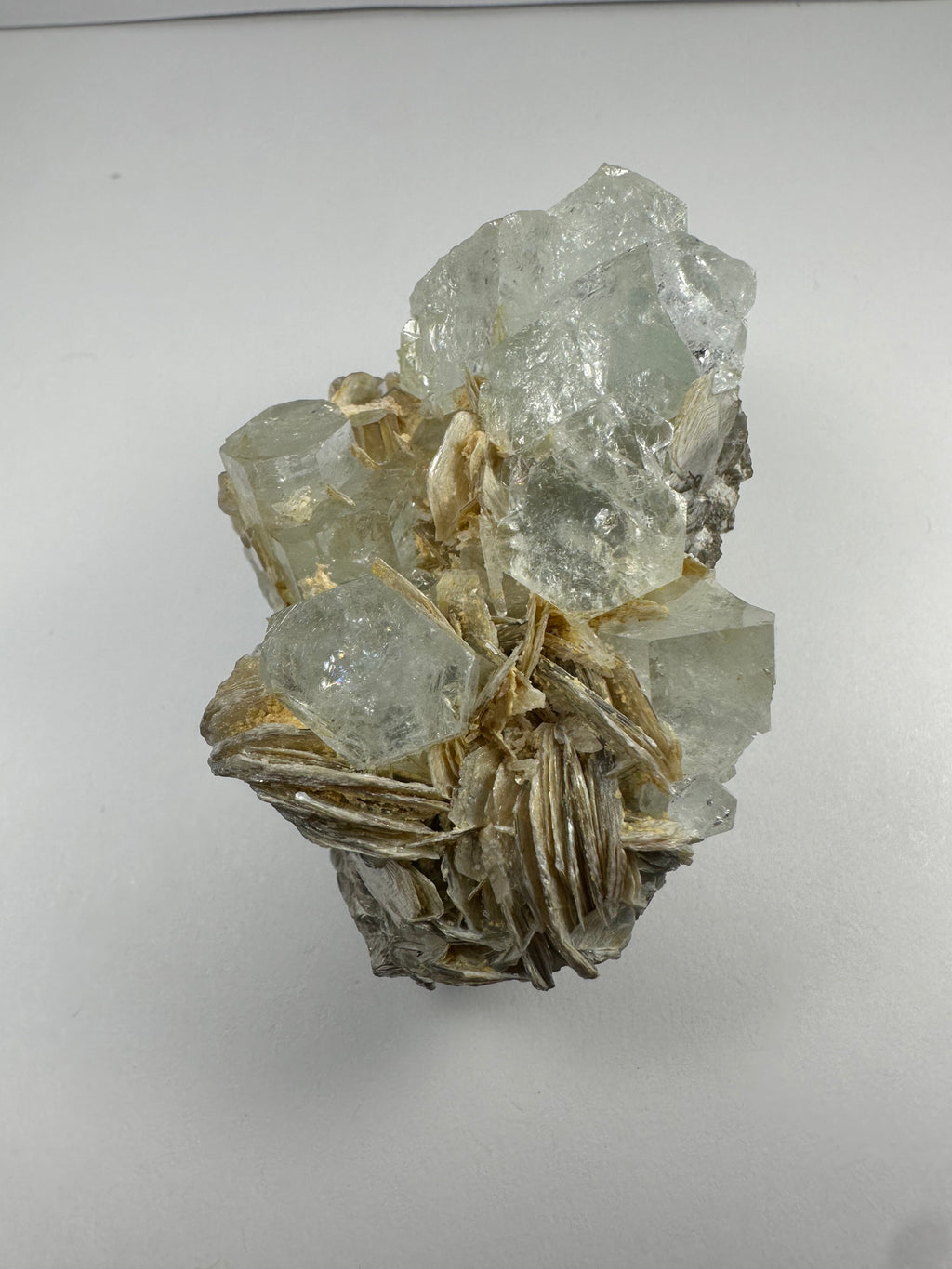 Aquamarine with Muscovite Shigar Valley, Skardu, Pakstan | Minerals | Wiccan Center