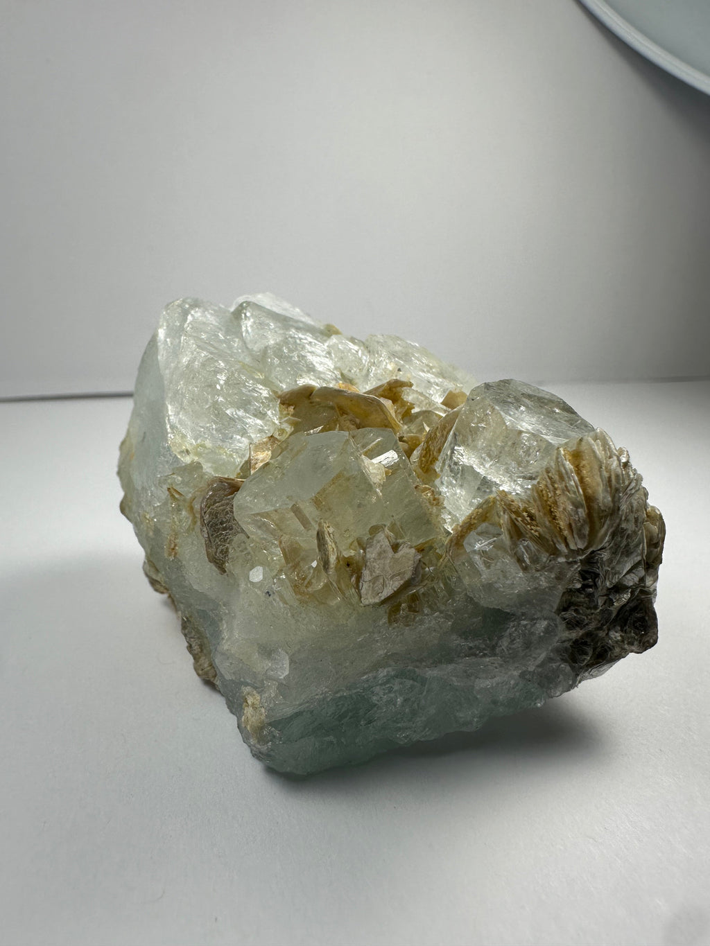 Aquamarine with Muscovite Shigar Valley, Skardu, Pakstan | Minerals | Wiccan Center