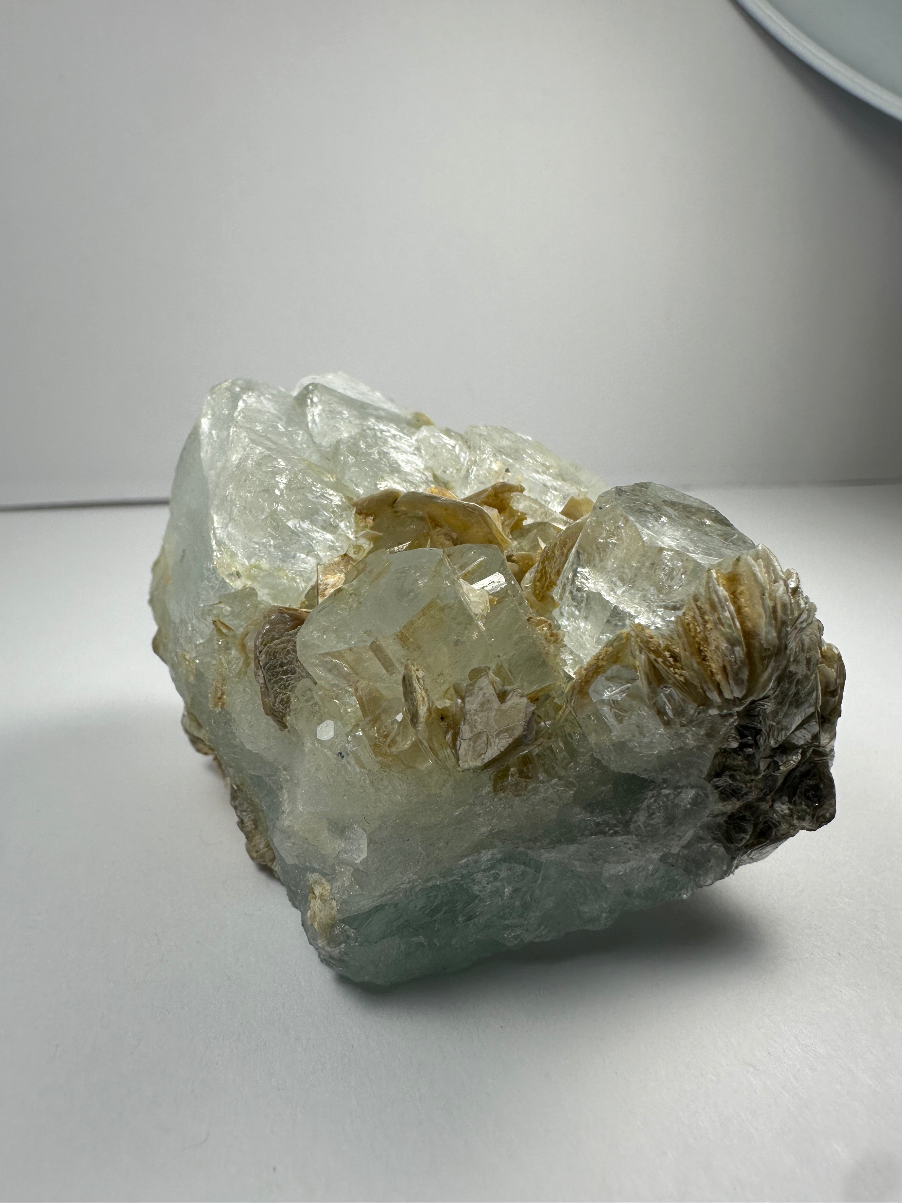 Aquamarine with Muscovite Shigar Valley, Skardu, Pakstan | Minerals | Wiccan Center
