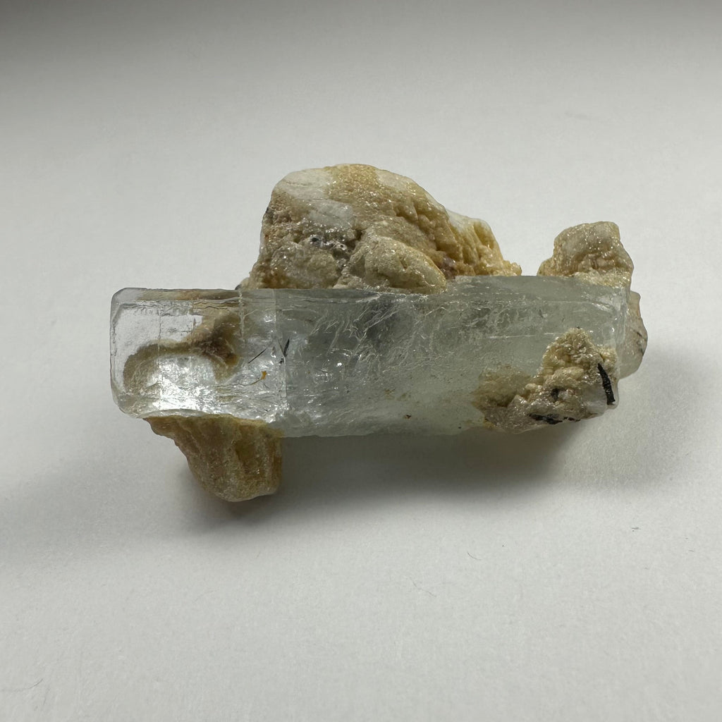 Aquamarine on Albite with Black Tourmaline Shigar Valley, Skardu, Pakistan | Minerals | Wiccan Center