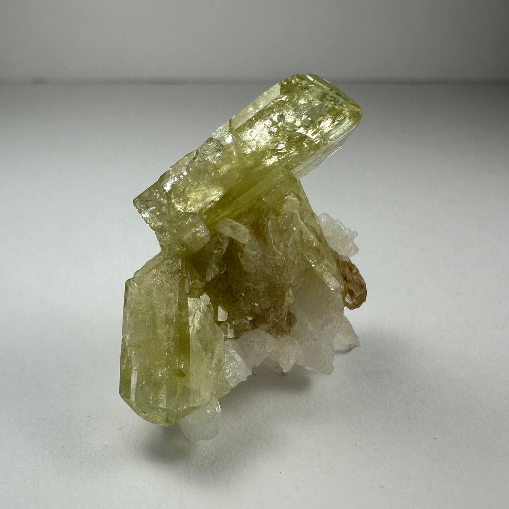 Brazilianite on Albite | Minerals | Wiccan Center