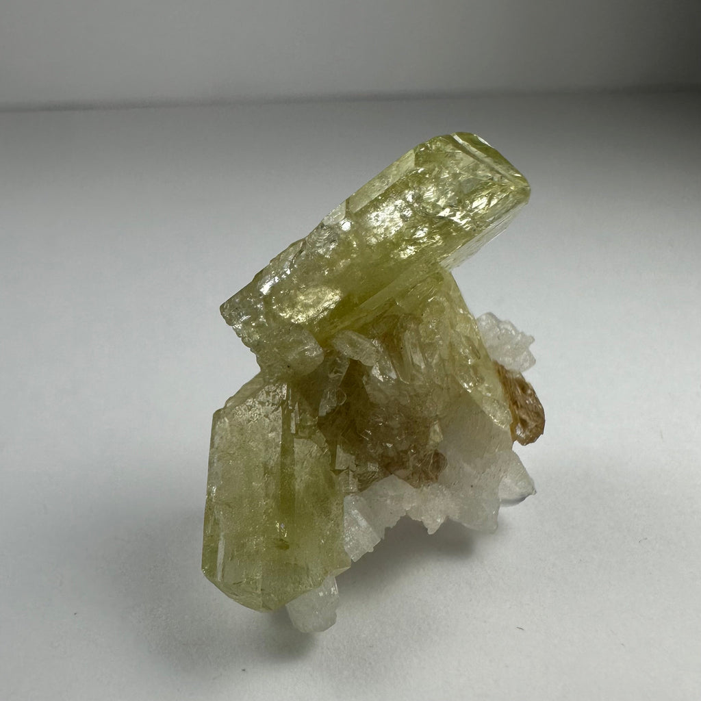 Brazilianite on Albite | Minerals | Wiccan Center