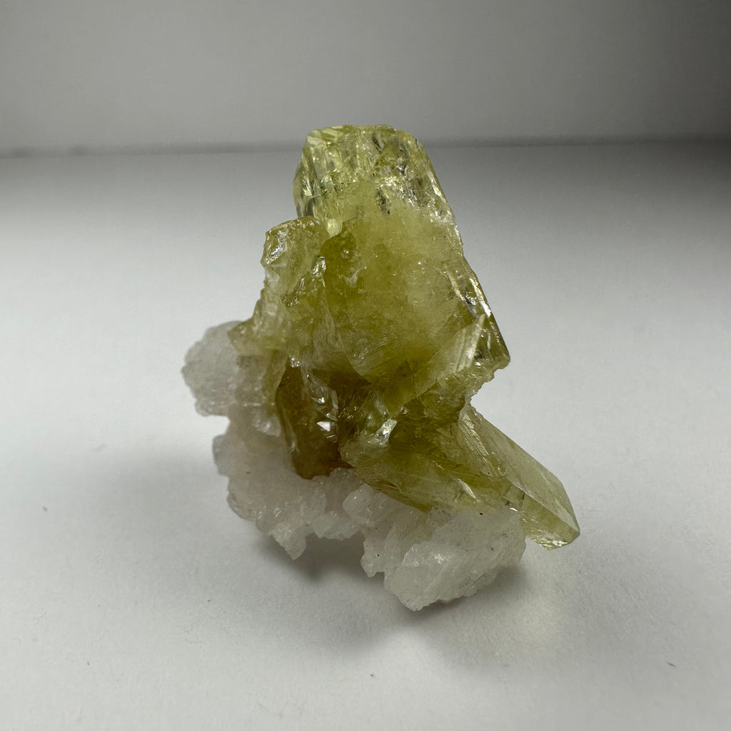 Brazilianite on Albite | Minerals | Wiccan Center