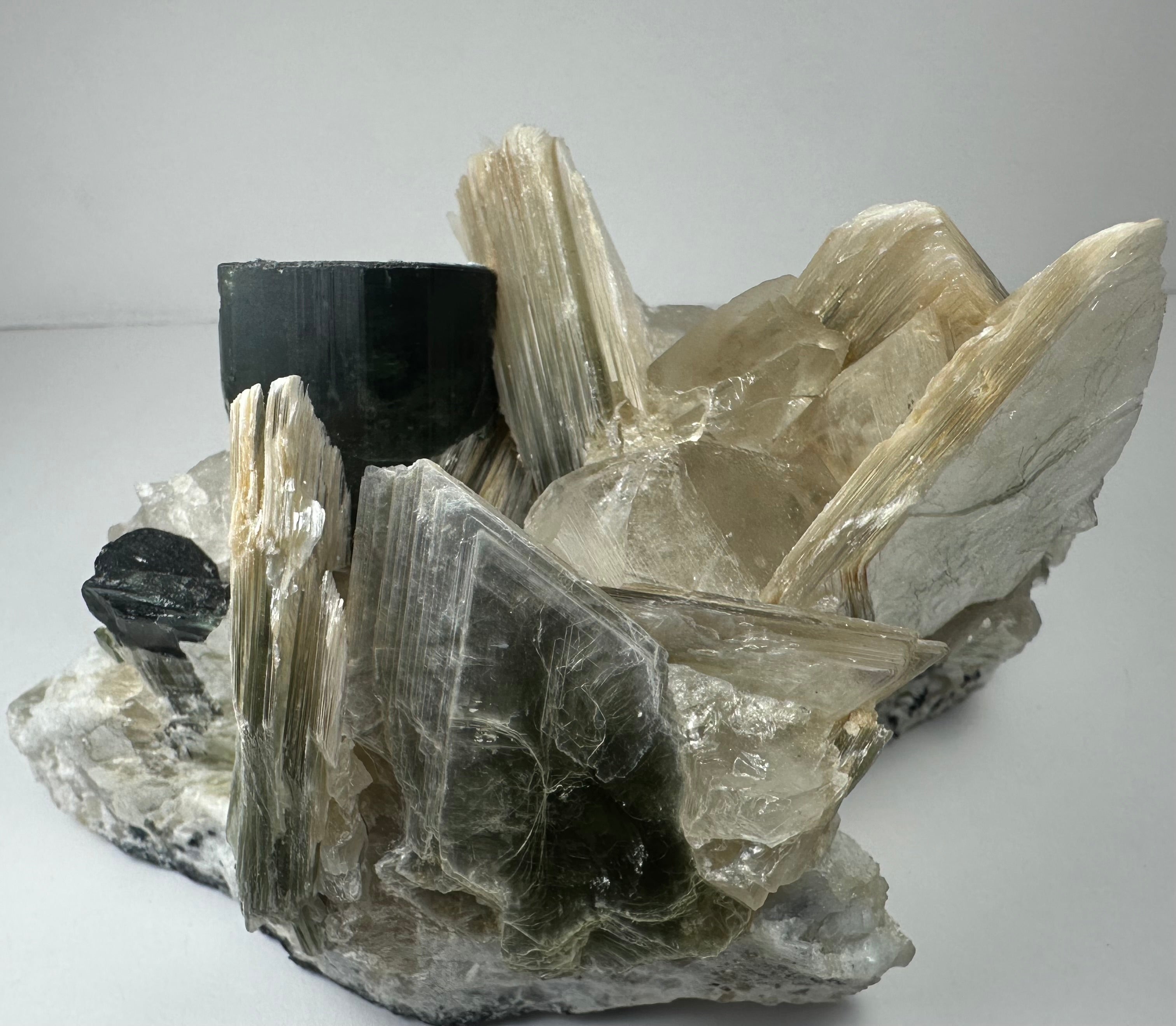 Blue Indicolite Tourmaline on Matrix from Nuristan, Afghanistan | Minerals | Wiccan Center