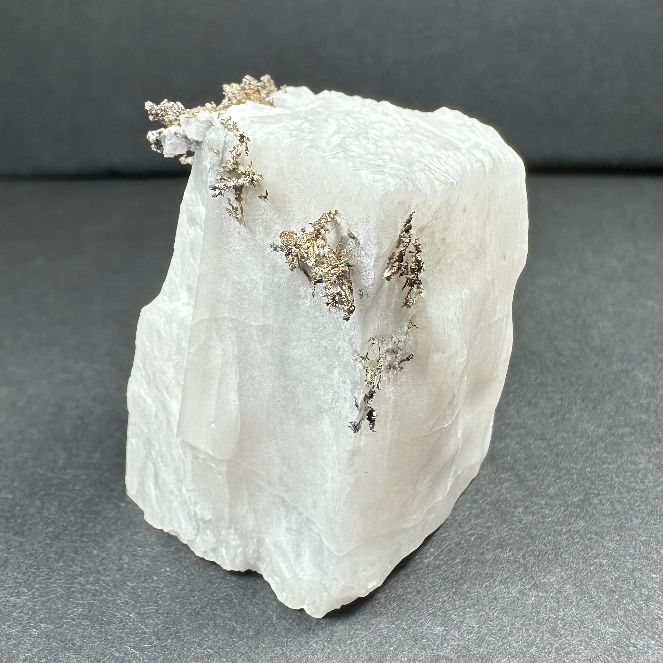 Native Dendritic Silver on Calcite from Morocco | Minerals | Wiccan Center