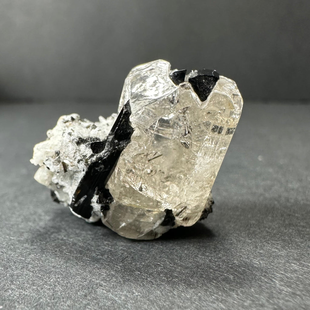 White Topaz with Black Tourmaline Mt. Antero, San Isabel National Forest, Colorado | Minerals | Wiccan Center