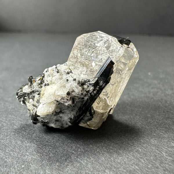 White Topaz with Black Tourmaline Mt. Antero, San Isabel National Forest, Colorado | Minerals | Wiccan Center