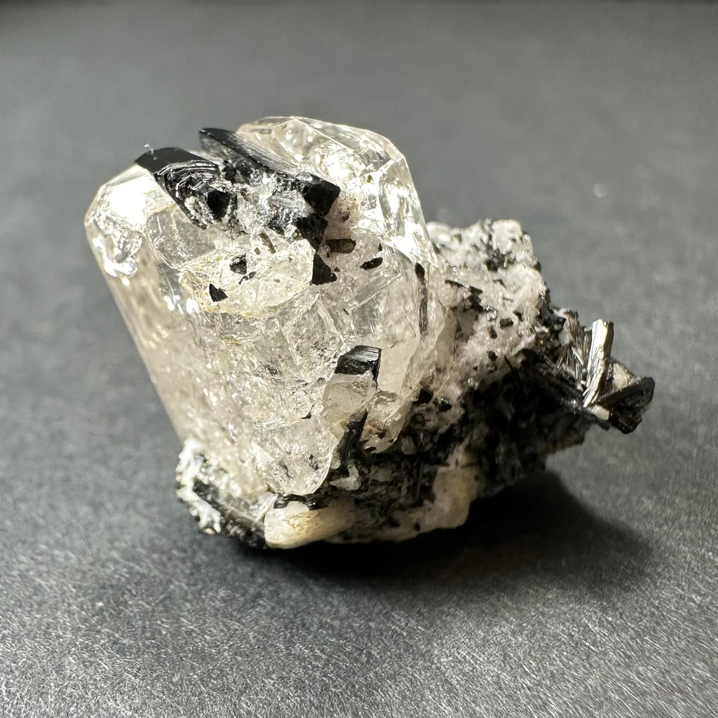 White Topaz with Black Tourmaline Mt. Antero, San Isabel National Forest, Colorado | Minerals | Wiccan Center
